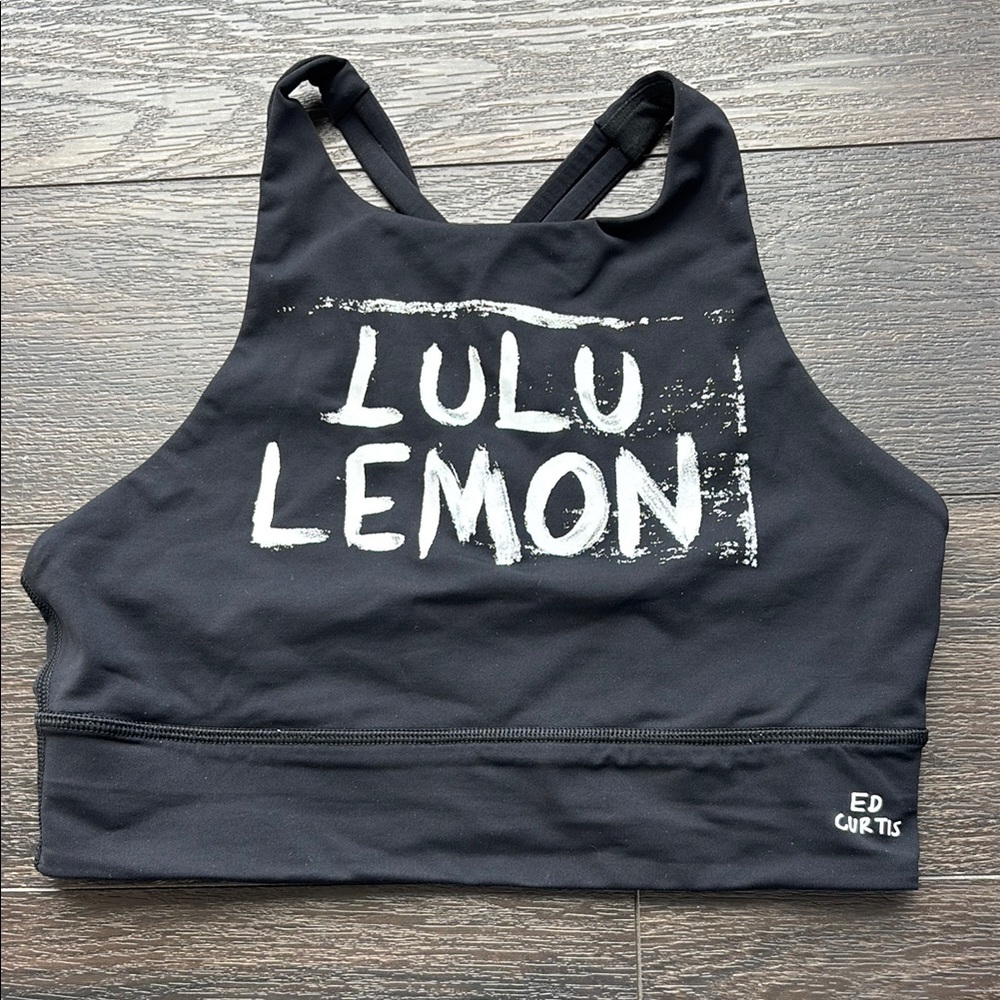 Lululemon Energy High-Neck Black Sports Bra